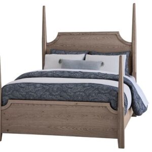 Vaughan Bassett Tide & Timber Grey Oak Pencil Poster Bed
