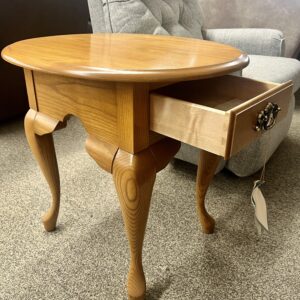 Leister Honey Oak Oval End Table