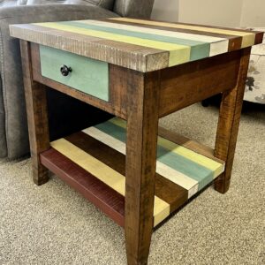 AWF Multi Color End Table