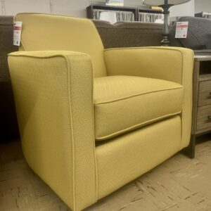 Fusion 402-G Swivel Glider in Gold Mine Citrine Fabric