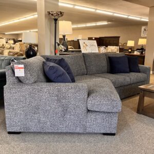Lancer Loveseat with Cuddle Wedge SE882/899L in Astonished Pewter Fabric